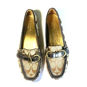 Coach slip-ons with buckle